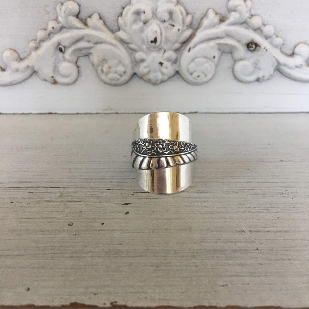 Vintage Sterling Silver Demitasse Spoon Ring